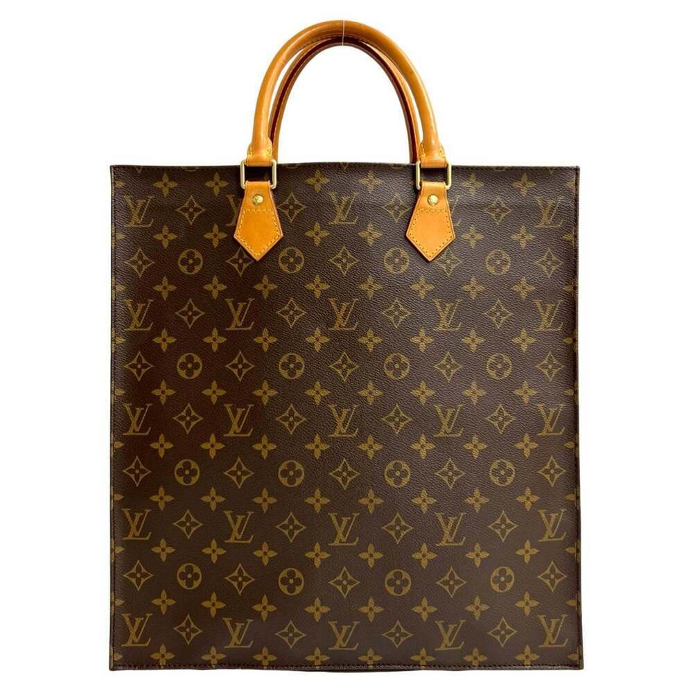 LOUIS VUITTON Brown Leather Tote Bag